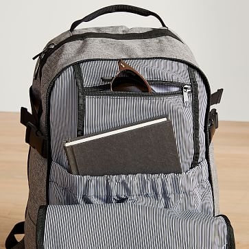 Backpack, Nylon Poly, Black - Image 1
