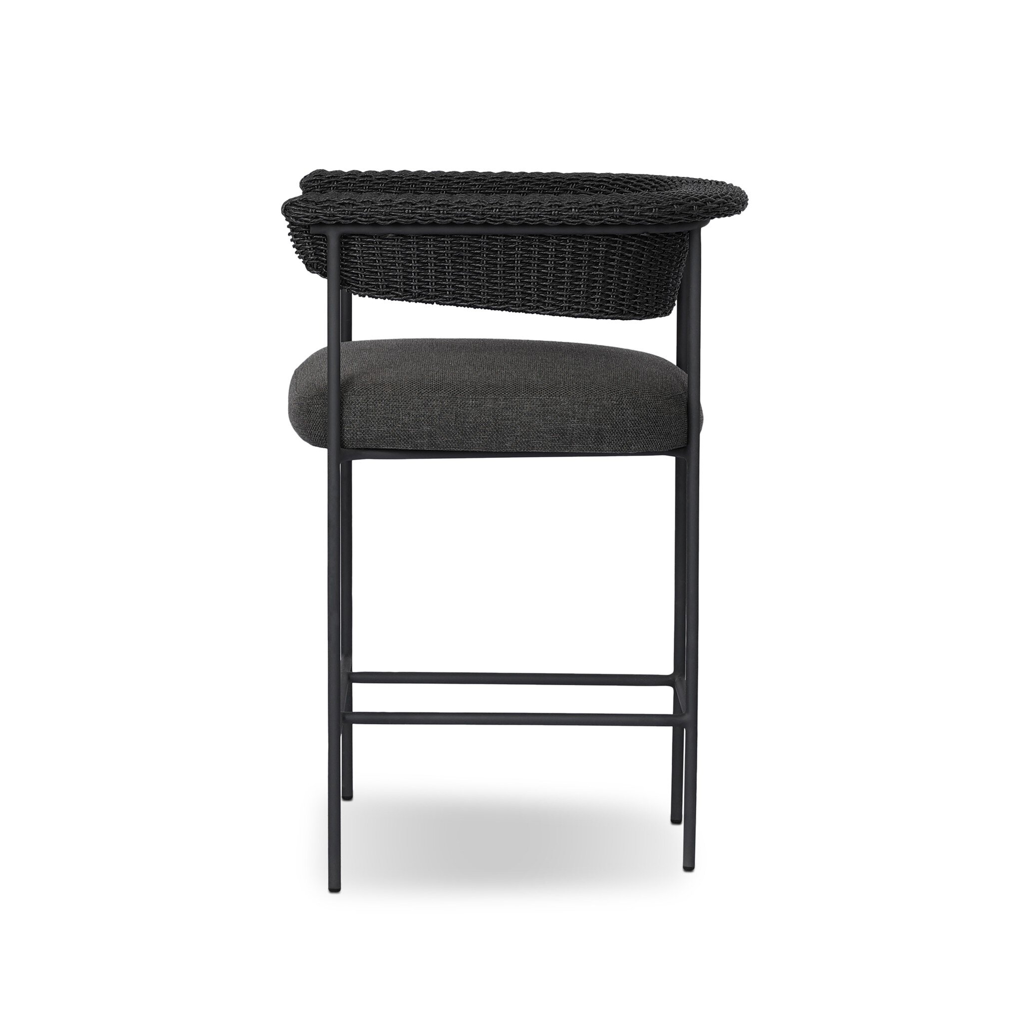 Carrie Outdoor Stool - Ellor Black - Image 2