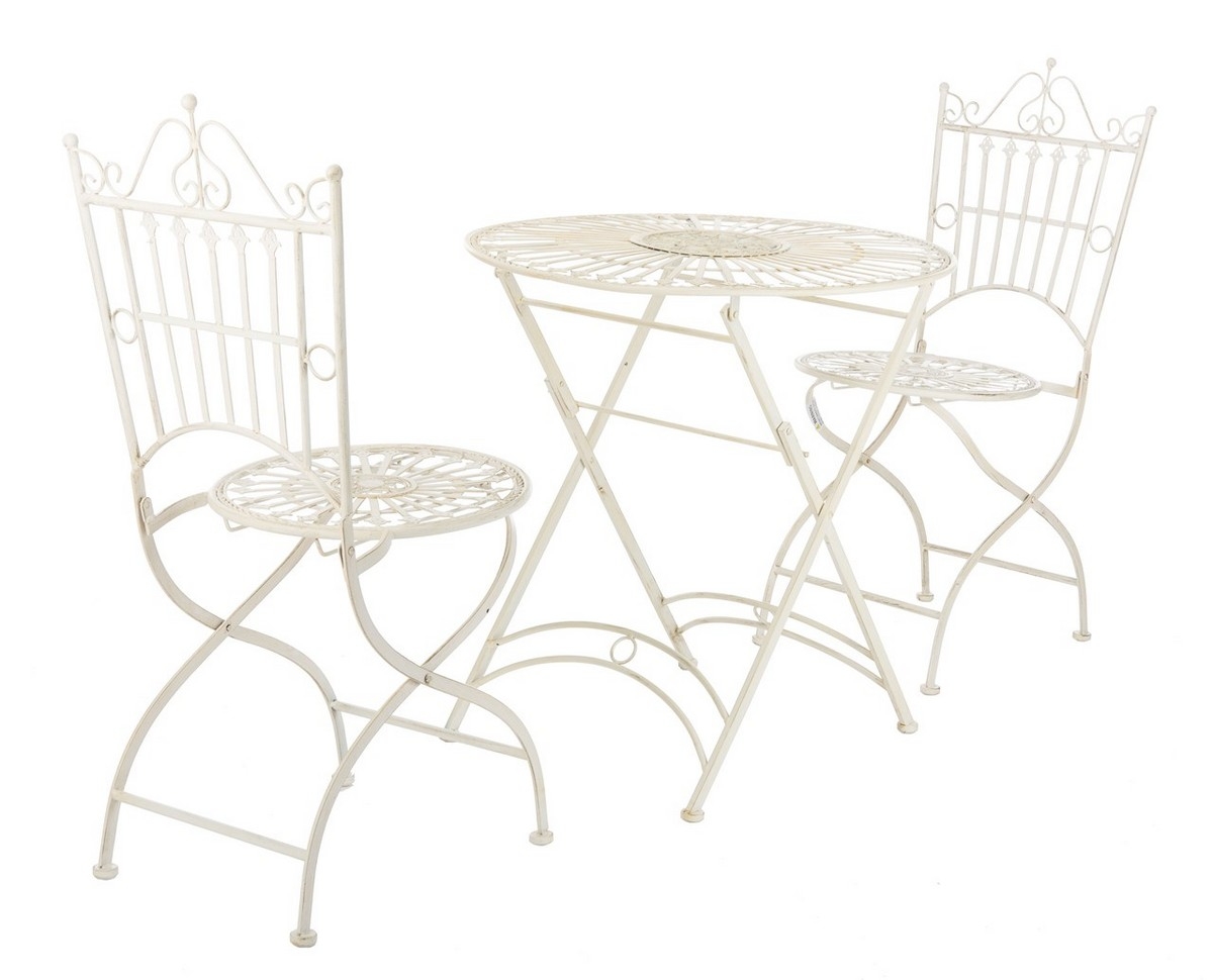 Belen Bistro Set - Pearl White - Safavieh - Image 7