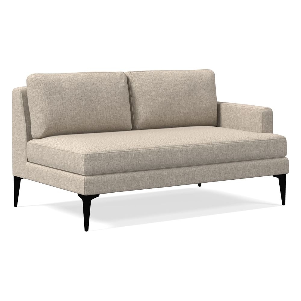 Andes Petite Right Arm 2 Seater Sofa, Poly, Deco Weave, Clay, Dark Pewter - Image 0