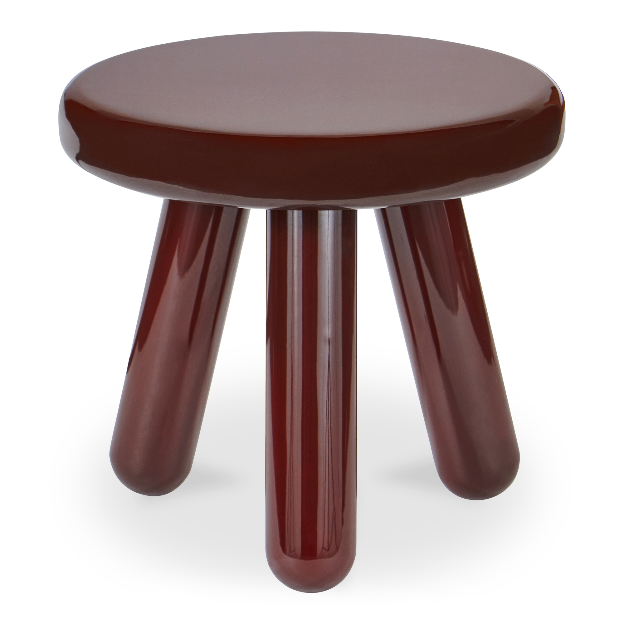 Joy Accent Table Deep Red Lacquer - Image 1