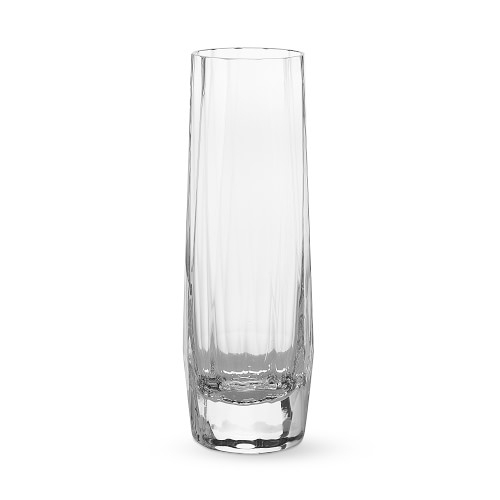 Williams Sonoma Faceted Stemless Flute Glass, Each - Image 0