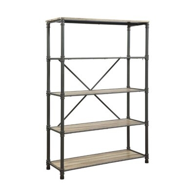 Endsley 71" H x 49" W Steel Etagere Bookcase - Image 0