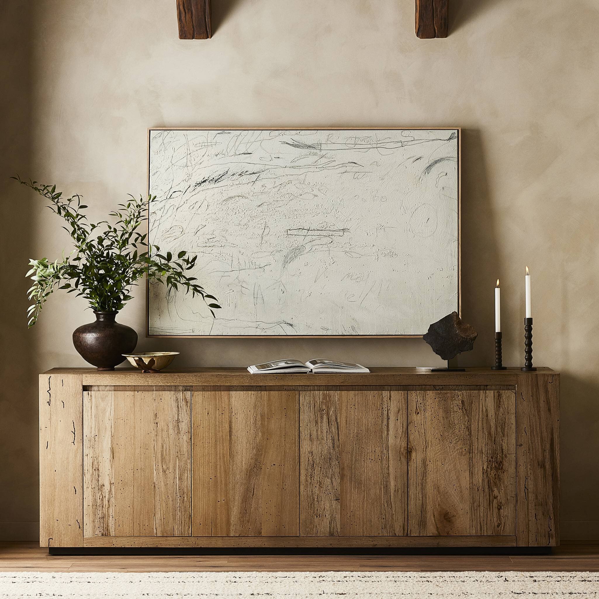 Examination Of The Rose by Tyler Guinn - Vertical Grain White Oak Floater - Image 0