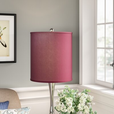 18" H X 16" W Drum Lamp Shade -  (Spider Attachment) In Linen Carrot - Image 0