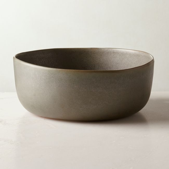 Drift Green Serving Bowl with Reactive Glaze - Image 0