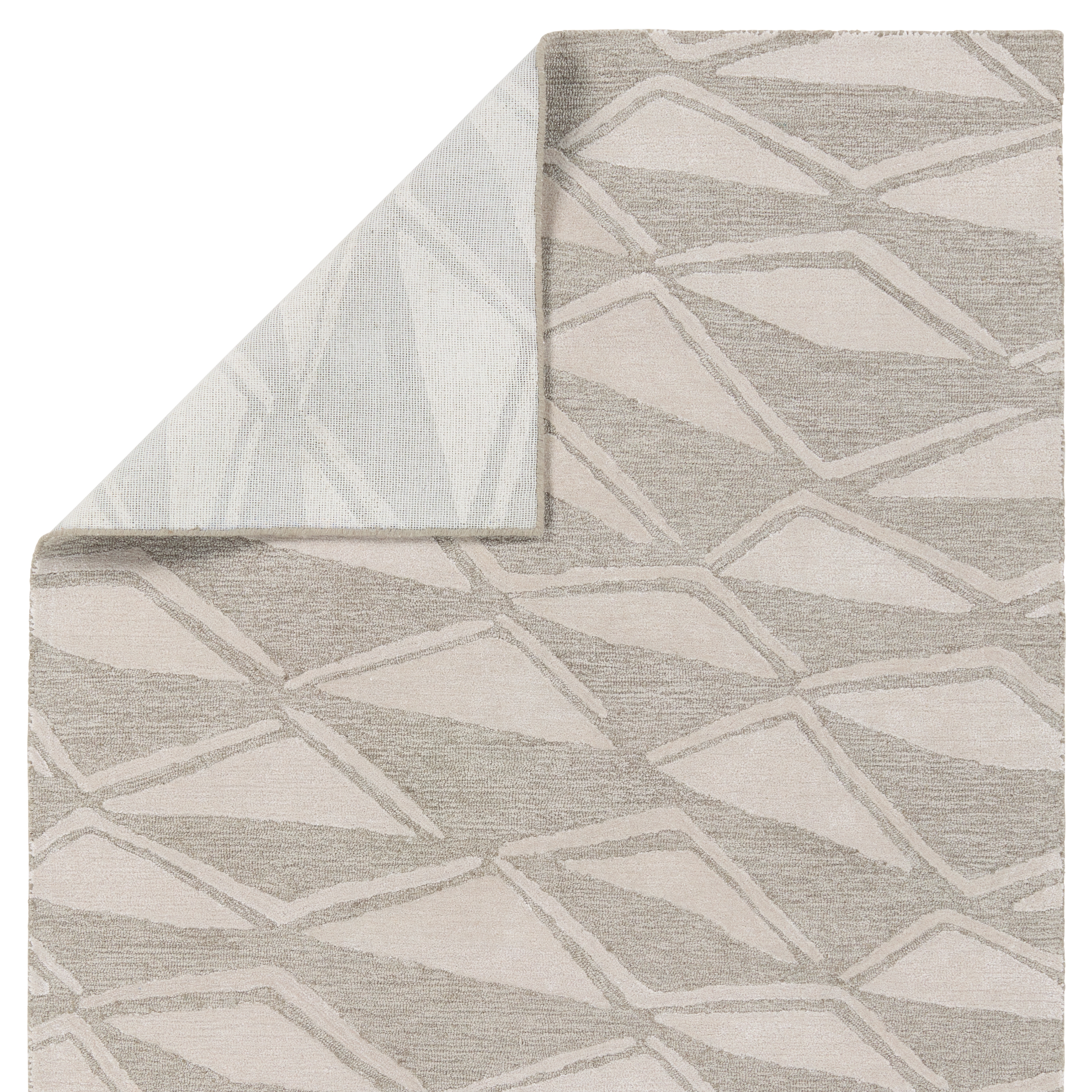 Nikki Chu by Movran ENK18 Handmade Tribal Gray Area Rug (6'x9') - Image 2