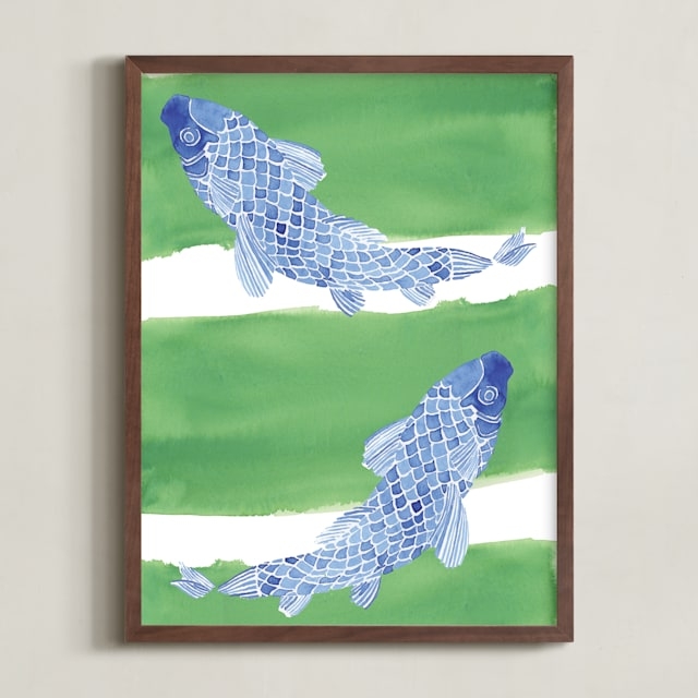 Swimming Carp Limited Edition Fine Art Print 1 - Image 0