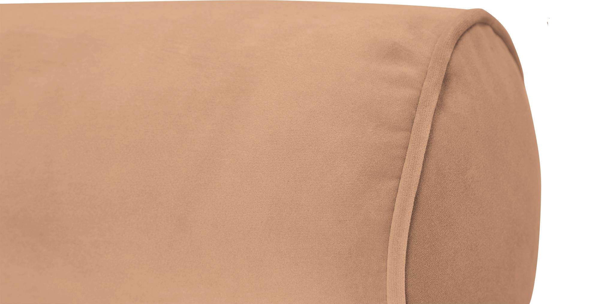 Pink Minka Mid Century Modern Bolster Pillow - Royale Blush - Image 1