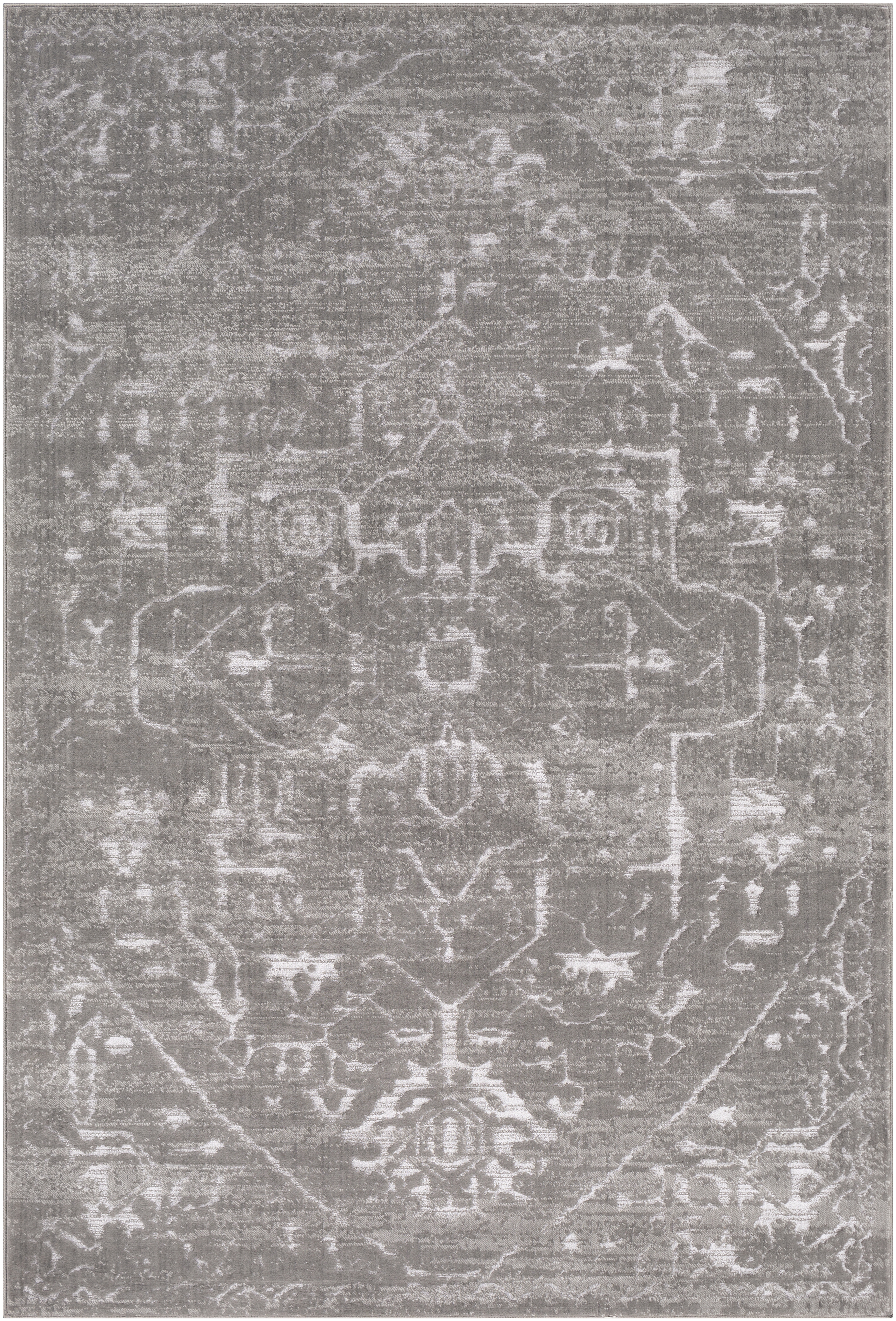 Florence Gray Indoor 8'10" x 12'4" Machine Woven Rug - Image 0