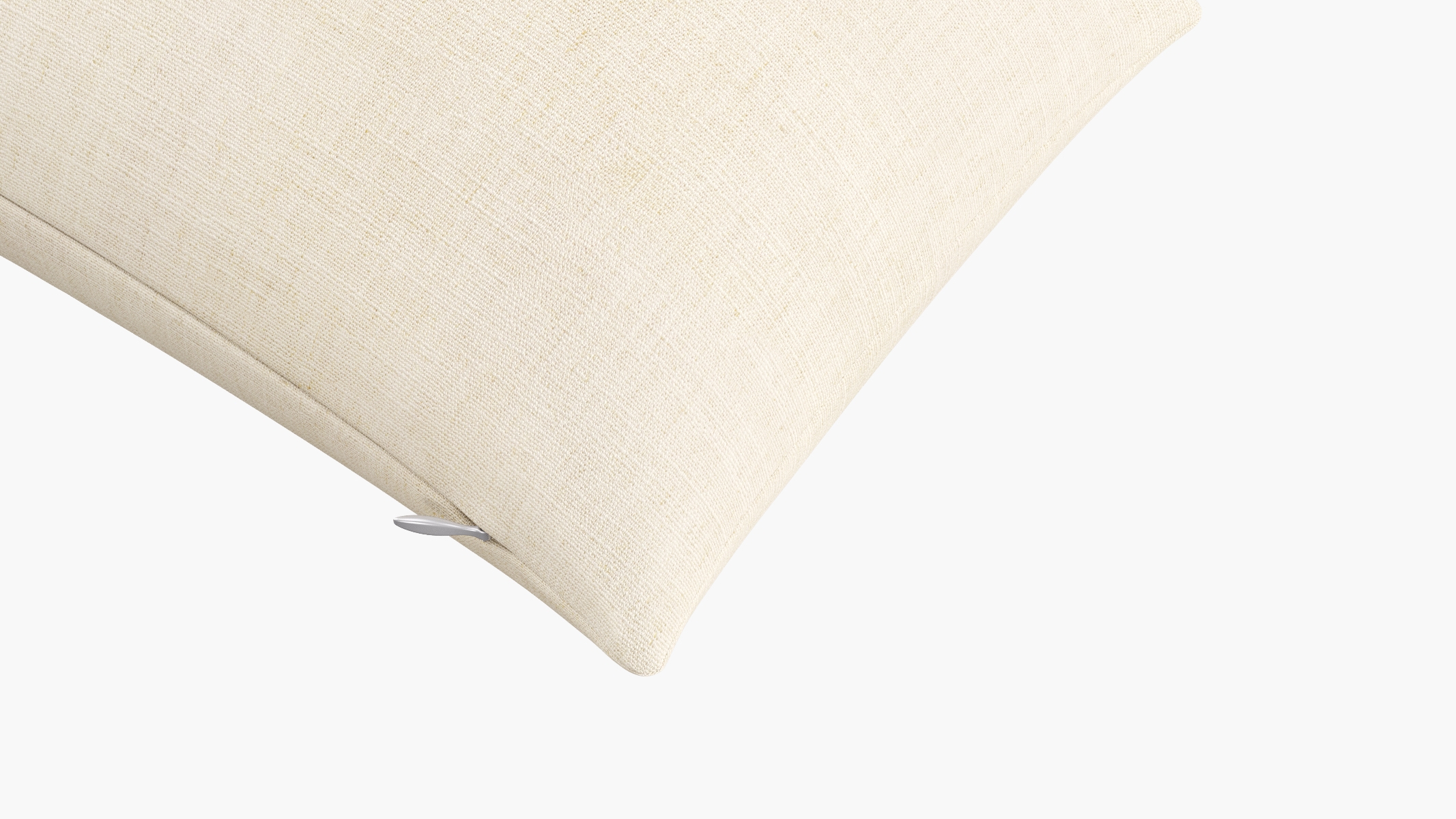Throw Pillow 14" x 30", Talc Everyday Linen, 14" x 30" - Image 1