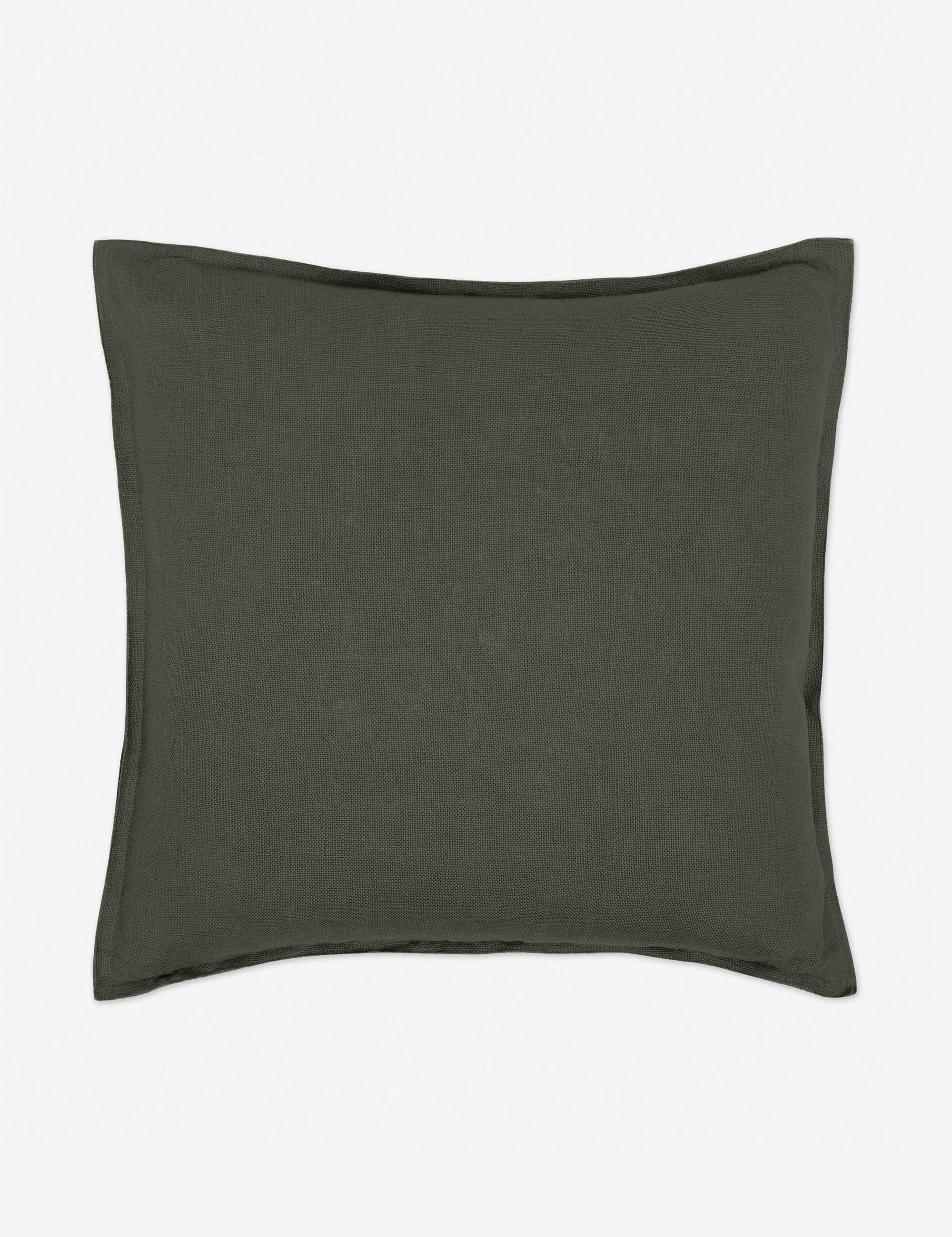 Arlo Linen Pillow - Aubergine / 13" x 20" - Image 10