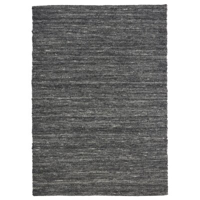 Valletta Handwoven Wool Dark Gray Area Rug - Image 0