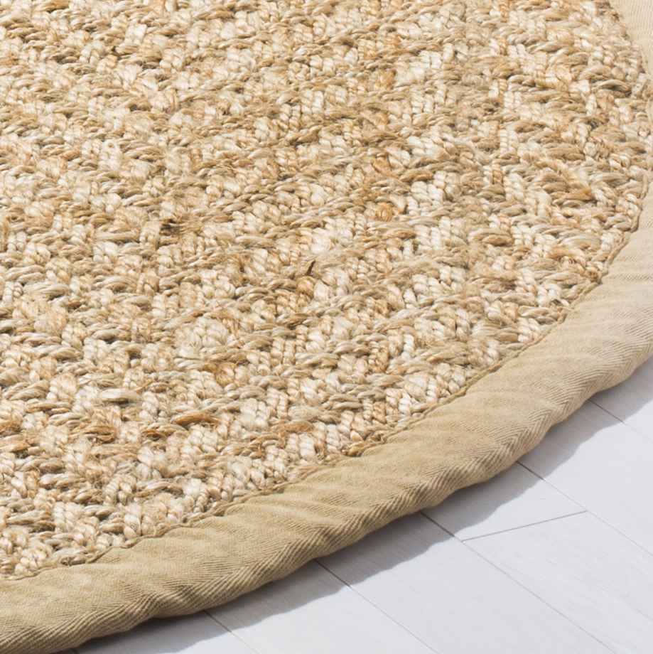 Arlo Home Hand Woven Area Rug, NF265A, Natural,  8' X 8' Round - Image 2