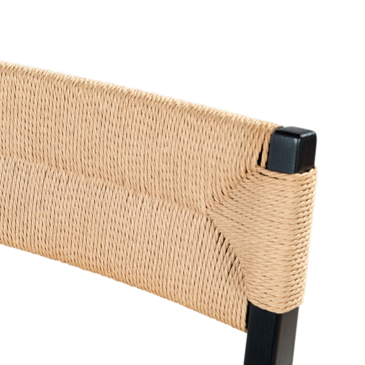 Cody Rattan Counter Stool - Black / Natural - Image 2