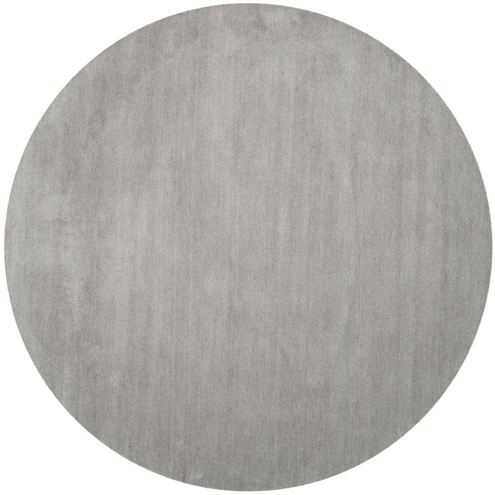 Himalaya Grey 6 ft. x 6 ft. Round Area Rug, Gray - Image 0