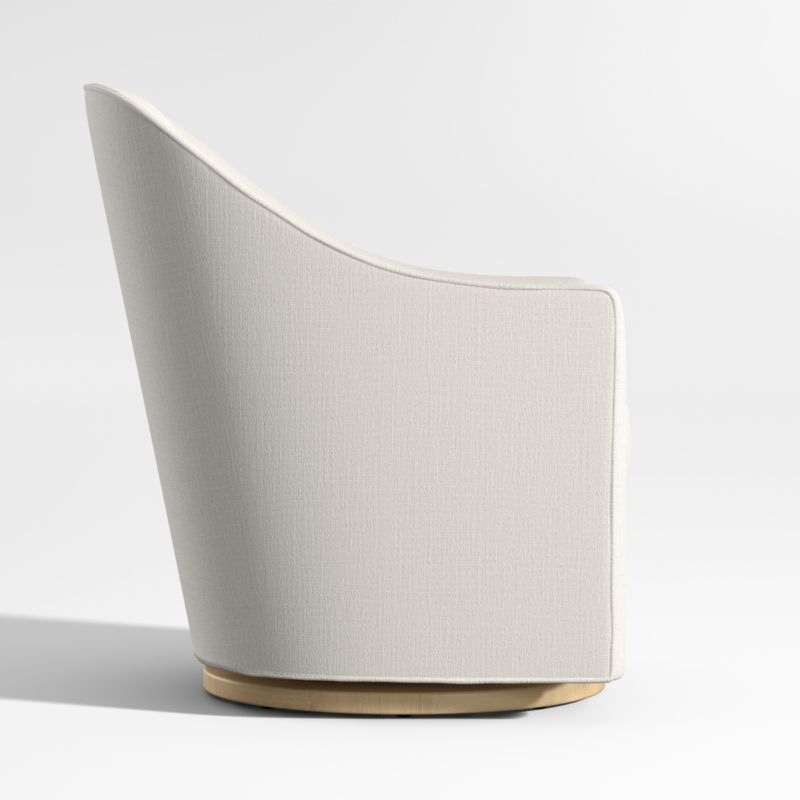 Lyric Natural Curved Nursery Swivel Nursery Glider Chair - Image 4