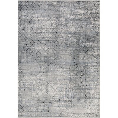 Bakke Abstract Gray Area Rug - Image 0