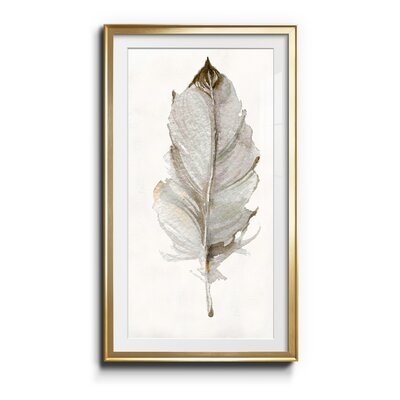 Neutral Feather II - Picture Frame Graphic Art Print on Paper - Image 0