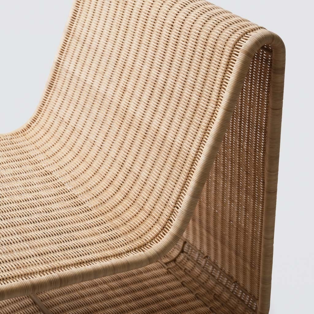 The Citizenry Liang Wicker Lounge Chair | Chair Only | Natural - Image 9