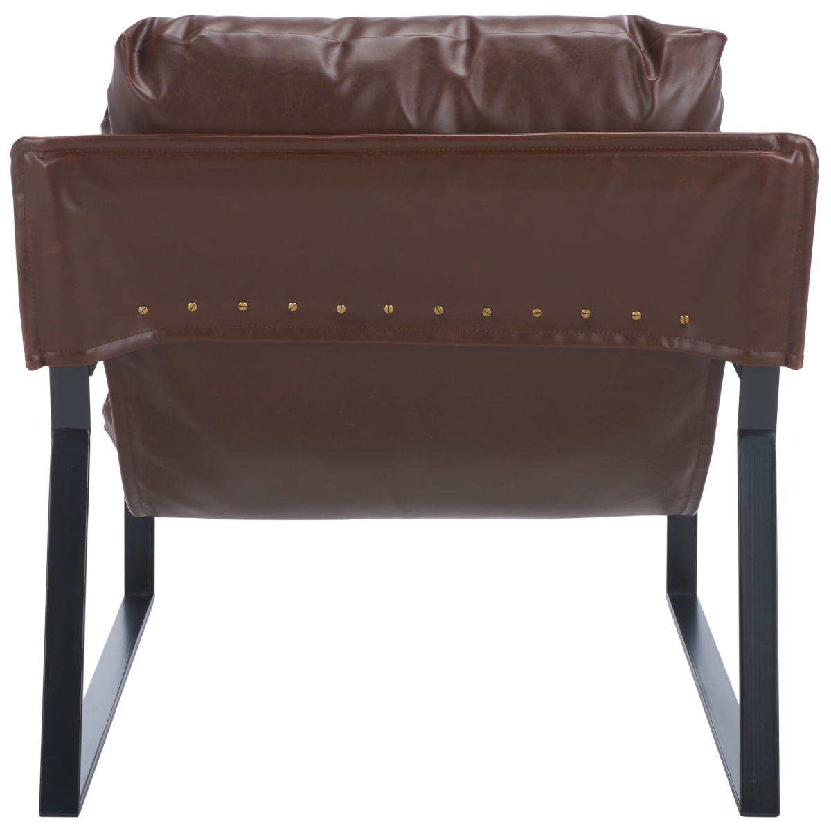 Popham Pillow Top Accent Chair - Dark Brown / Black - Safavieh - Image 8