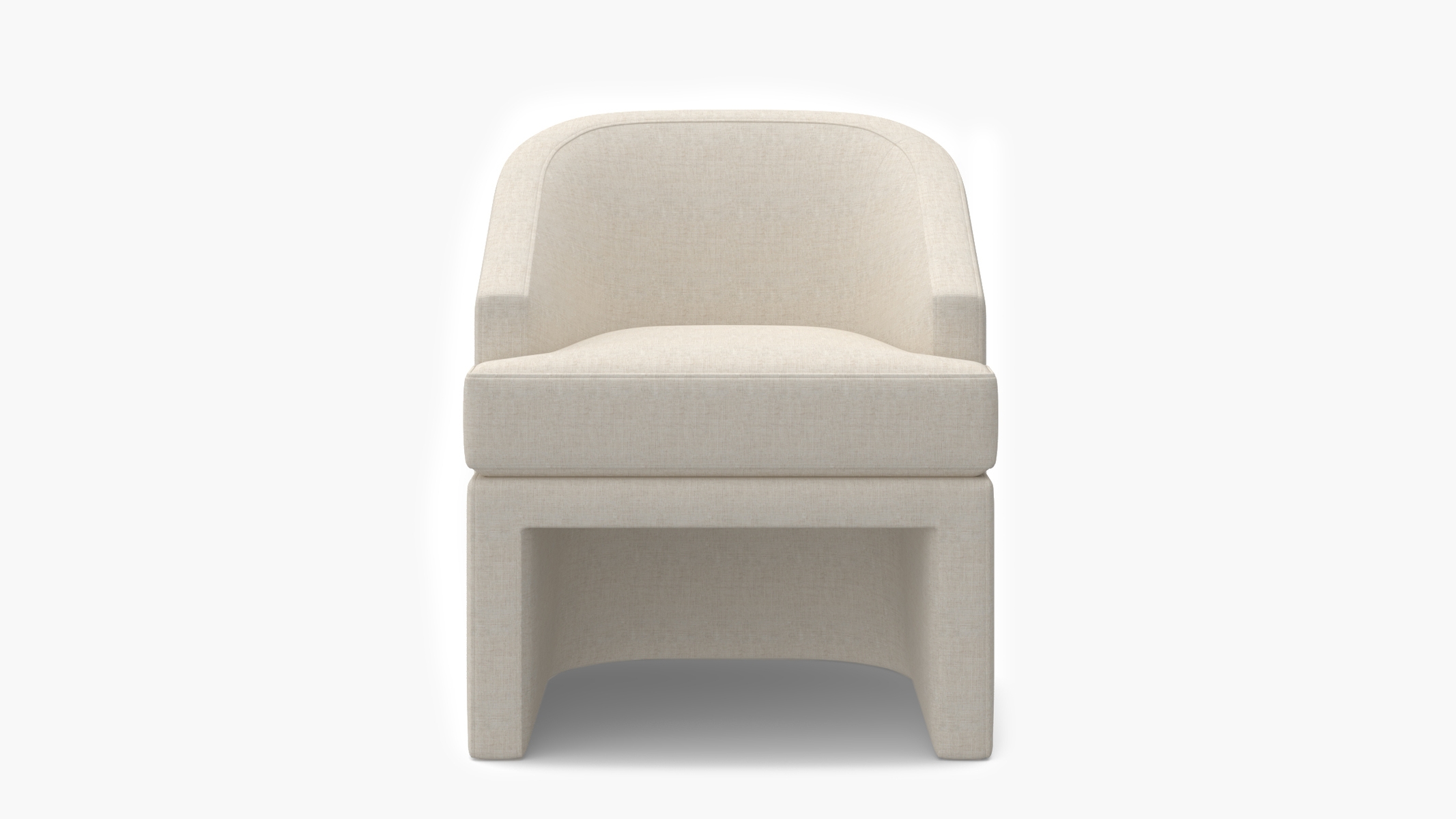 Arco Dining Chair, Talc Everyday Linen - Image 1