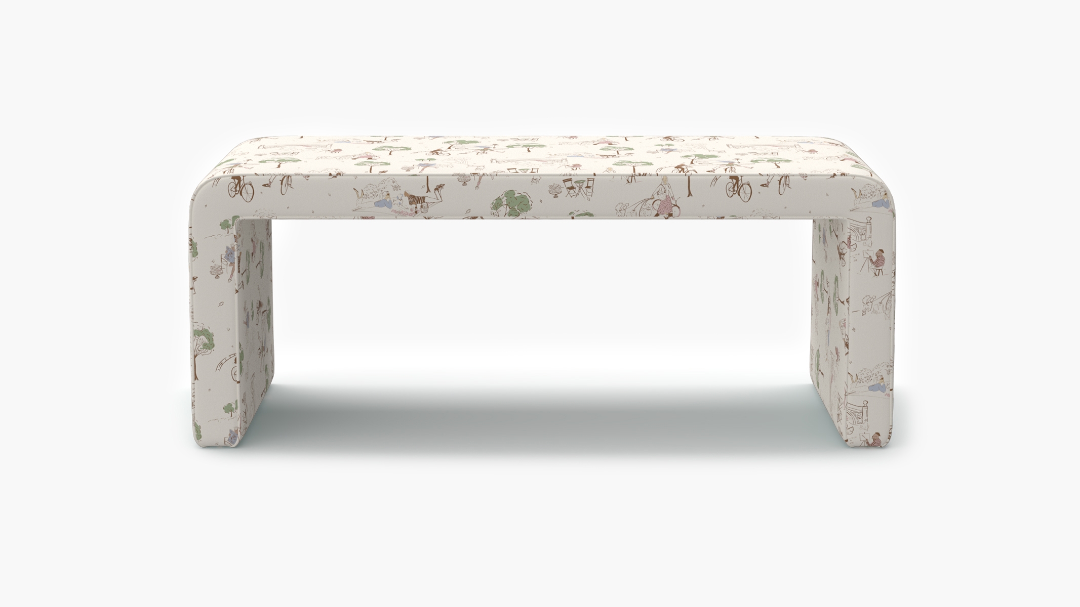 Waterfall Bench, Multi Central Park Toile - Image 0