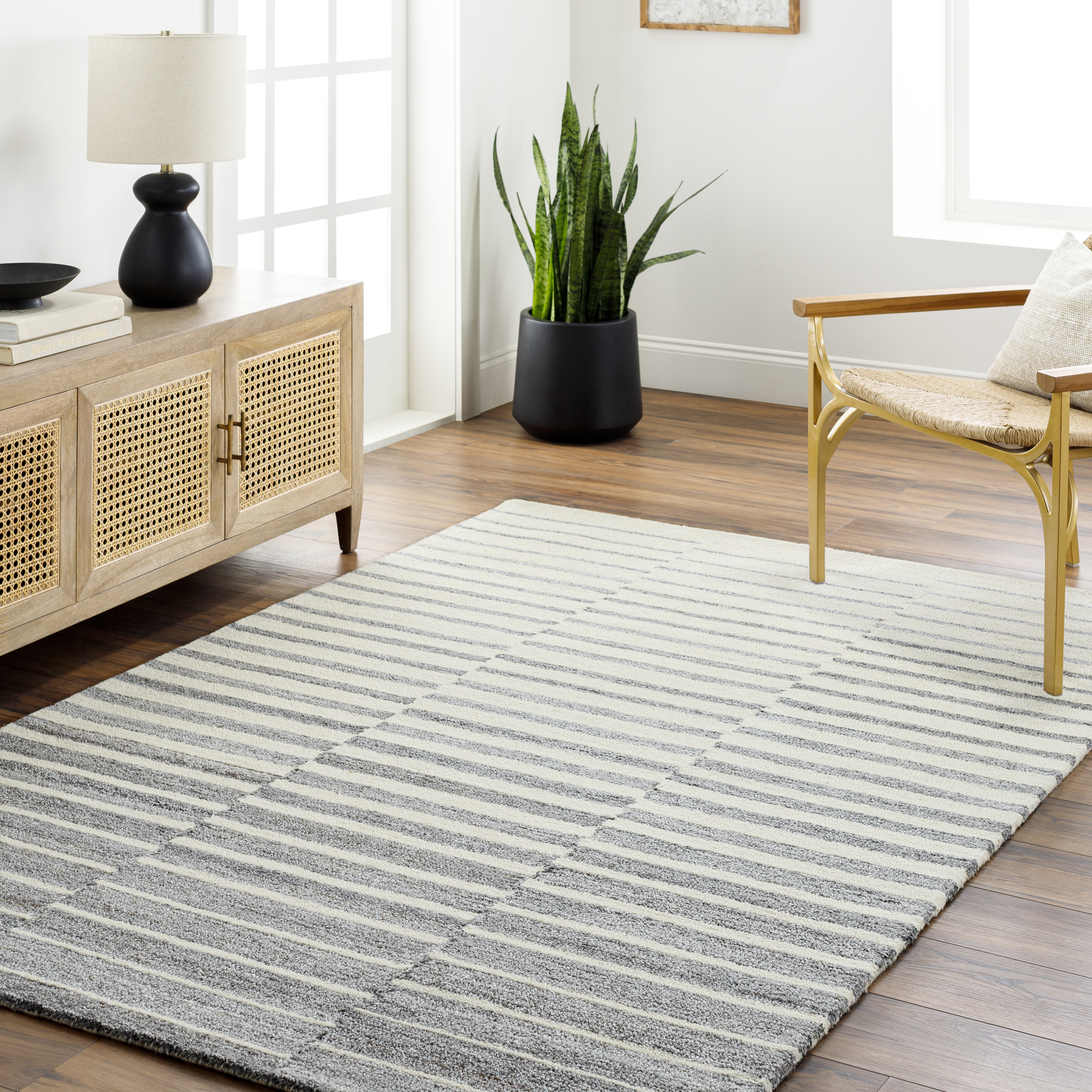 Ottawa Beige Indoor 9' x 12' Handmade Rug - Image 1