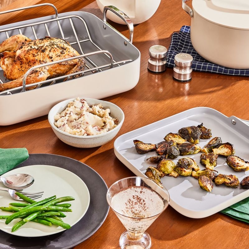 Caraway ® Cream Ceramic Non-Stick 5-Piece Cookware Set - Image 2