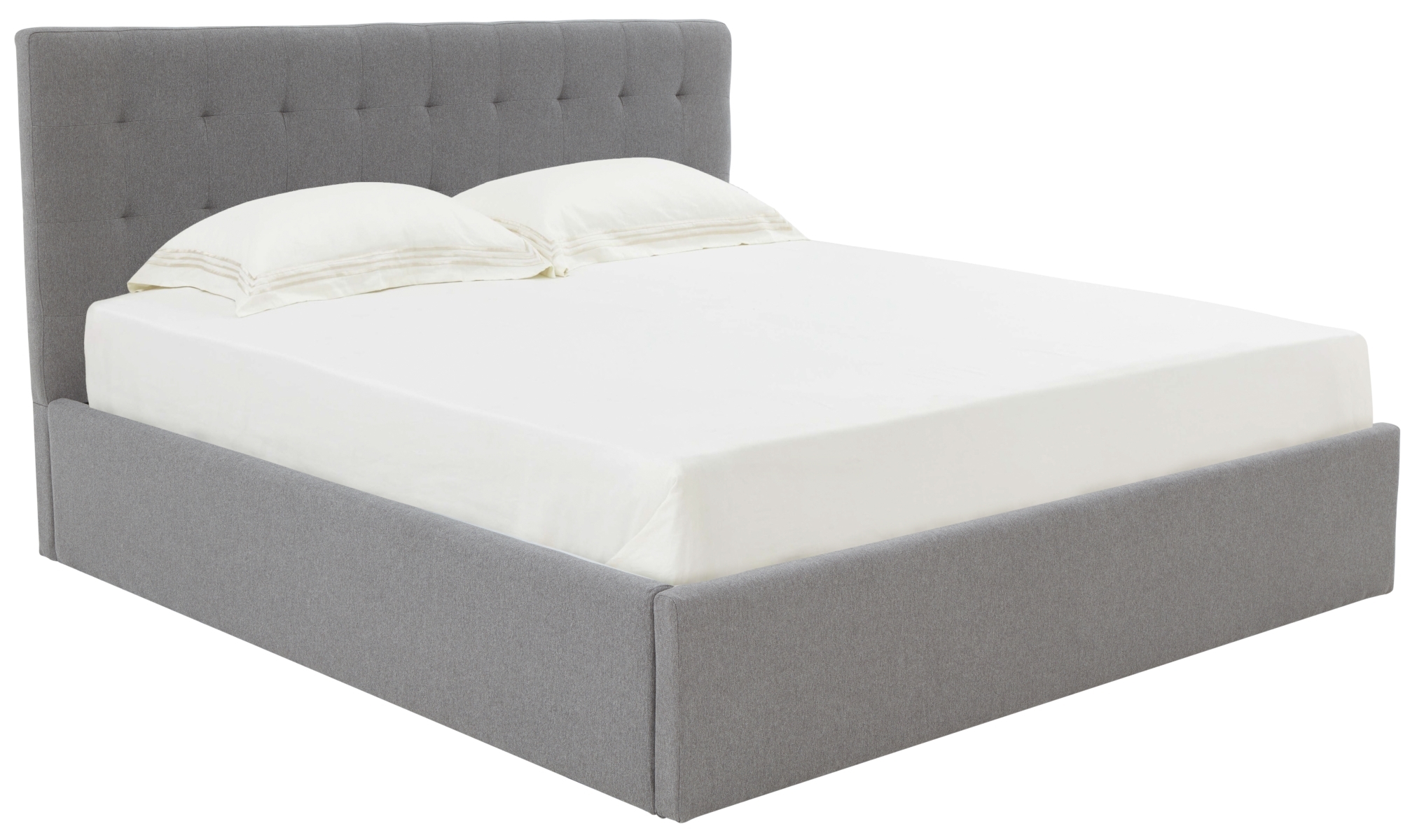 Rosita Low Profile Tufted Bed - Light Grey - Image 4