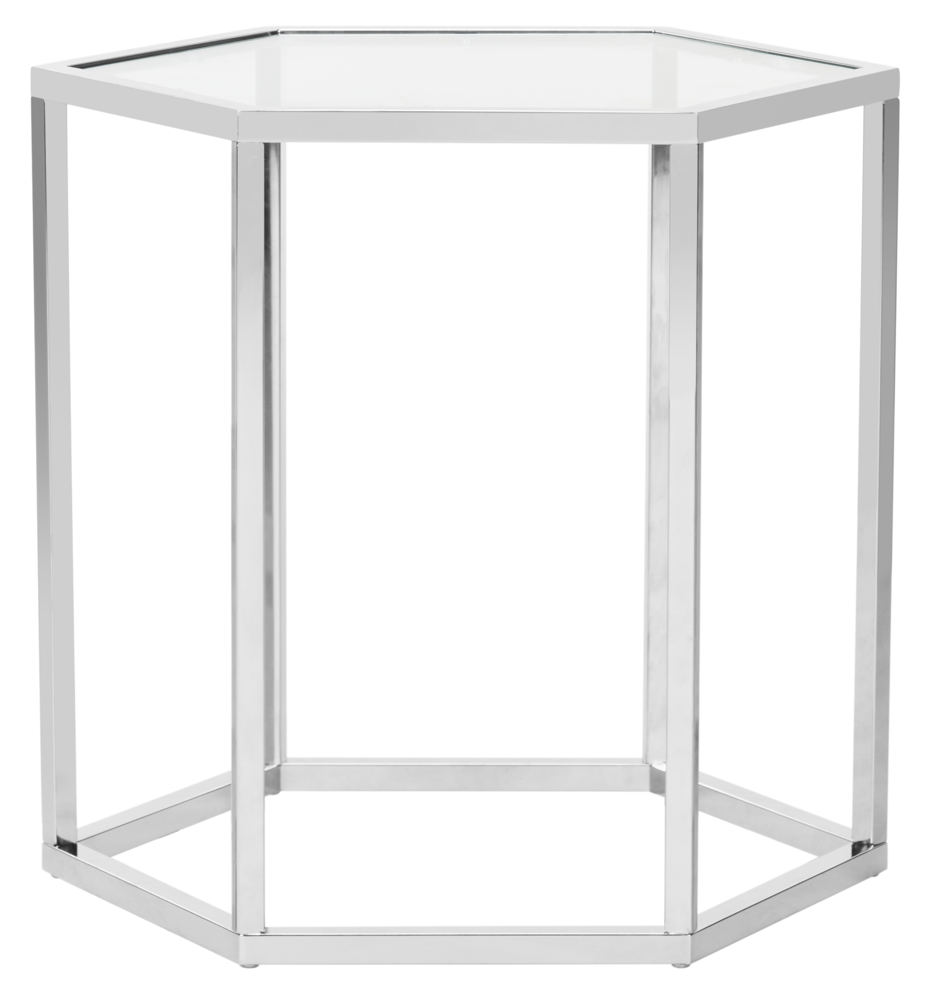 Teagan Glass End Table - Chrome - Arlo Home - Image 3