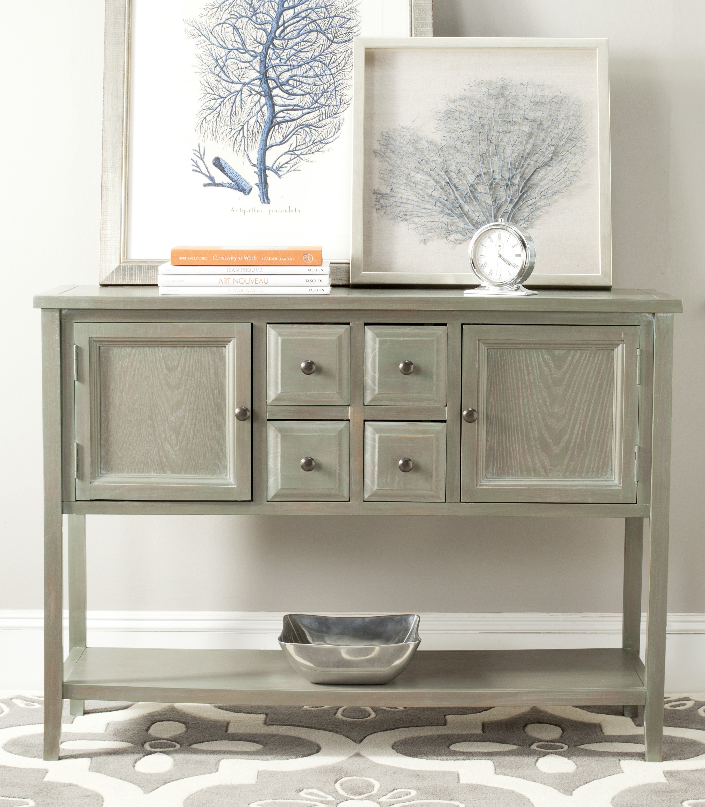 Charlotte Storage Sideboard - French Grey - Safavieh - Image 2