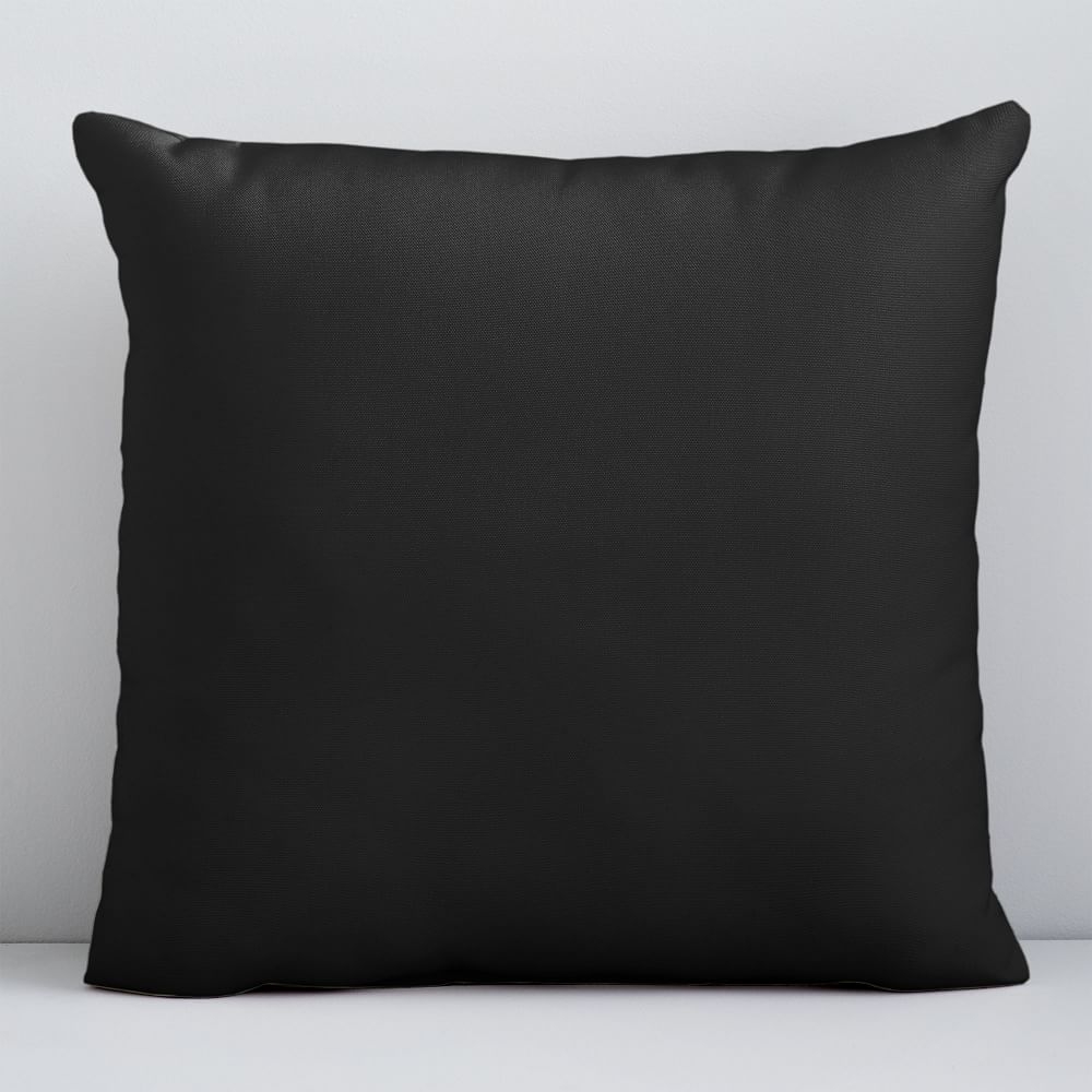 MTO Sunbrella(R) Indoor/Outdoor Canvas Pillow, 24"x24", Black - Image 0