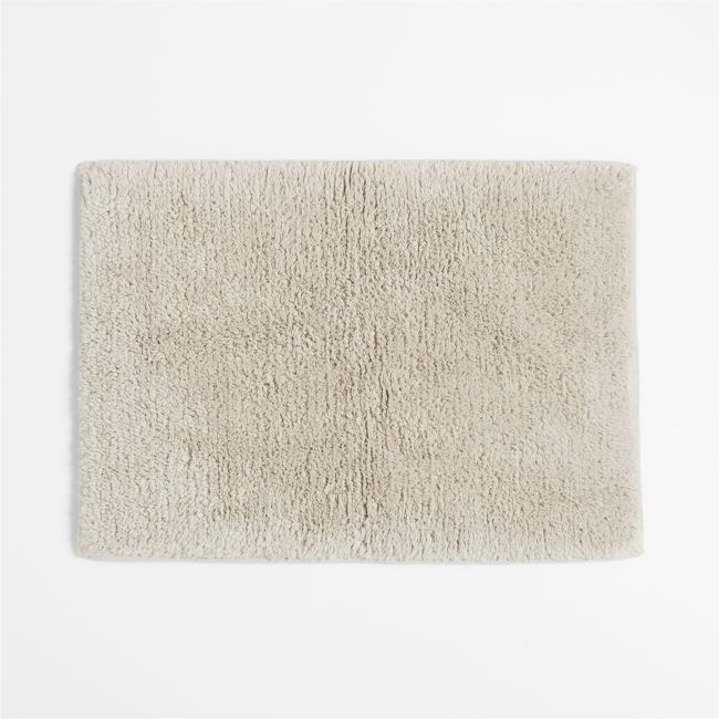 Rylan Organic Cotton Natural Taupe Bath Mat 18"x24" - Image 0