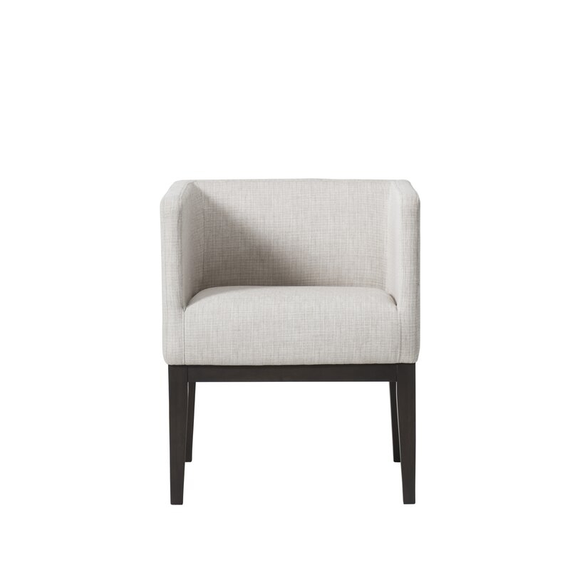 Sonder Living Tufted Upholstered Parsons Chair in Ivory - Image 0