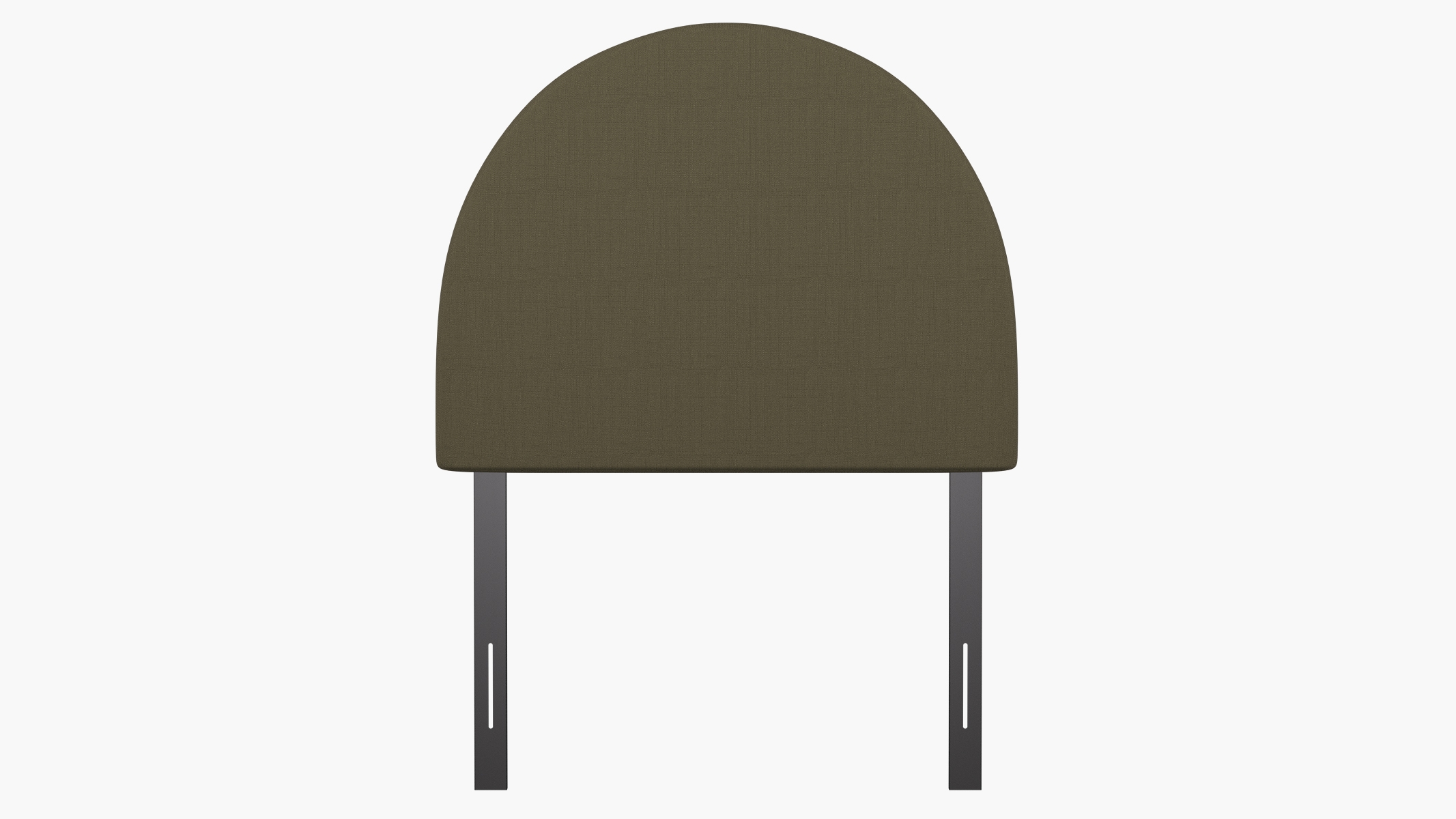 Arched Back Headboard, Olive Everyday Linen, Twin - Image 1