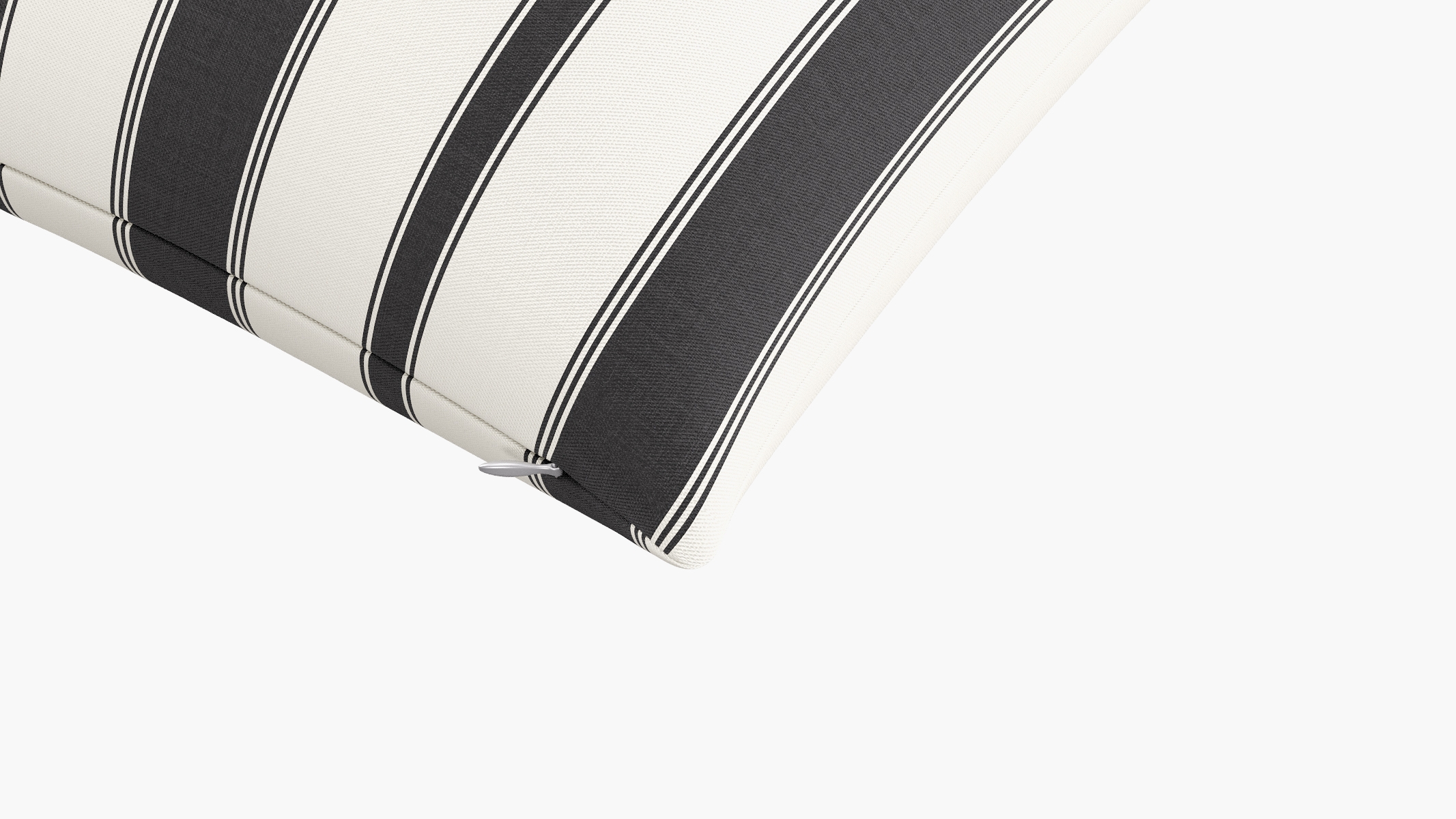 Throw Pillow 20", Ink Clarence Stripe, 20" x 20" - Image 1