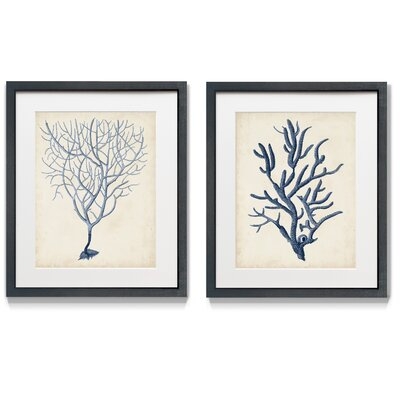 Graphic Foliage IV - 2 Piece Picture Frame Painting Print Set on Paper - Image 0