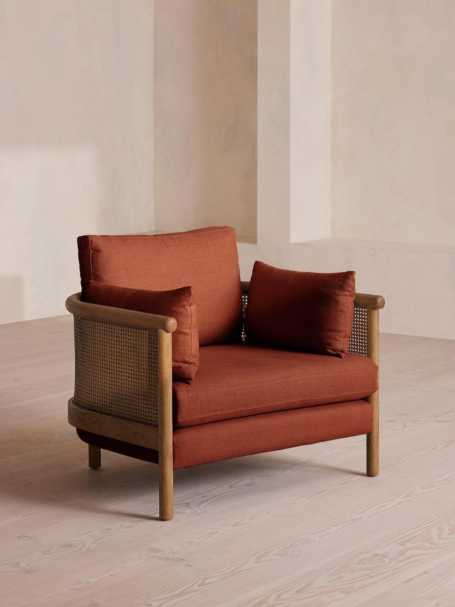 Sydney Armchair, Linen, Sienna, US - Image 0