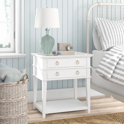 Floyde 2 - Drawer Nightstand in White - Image 1