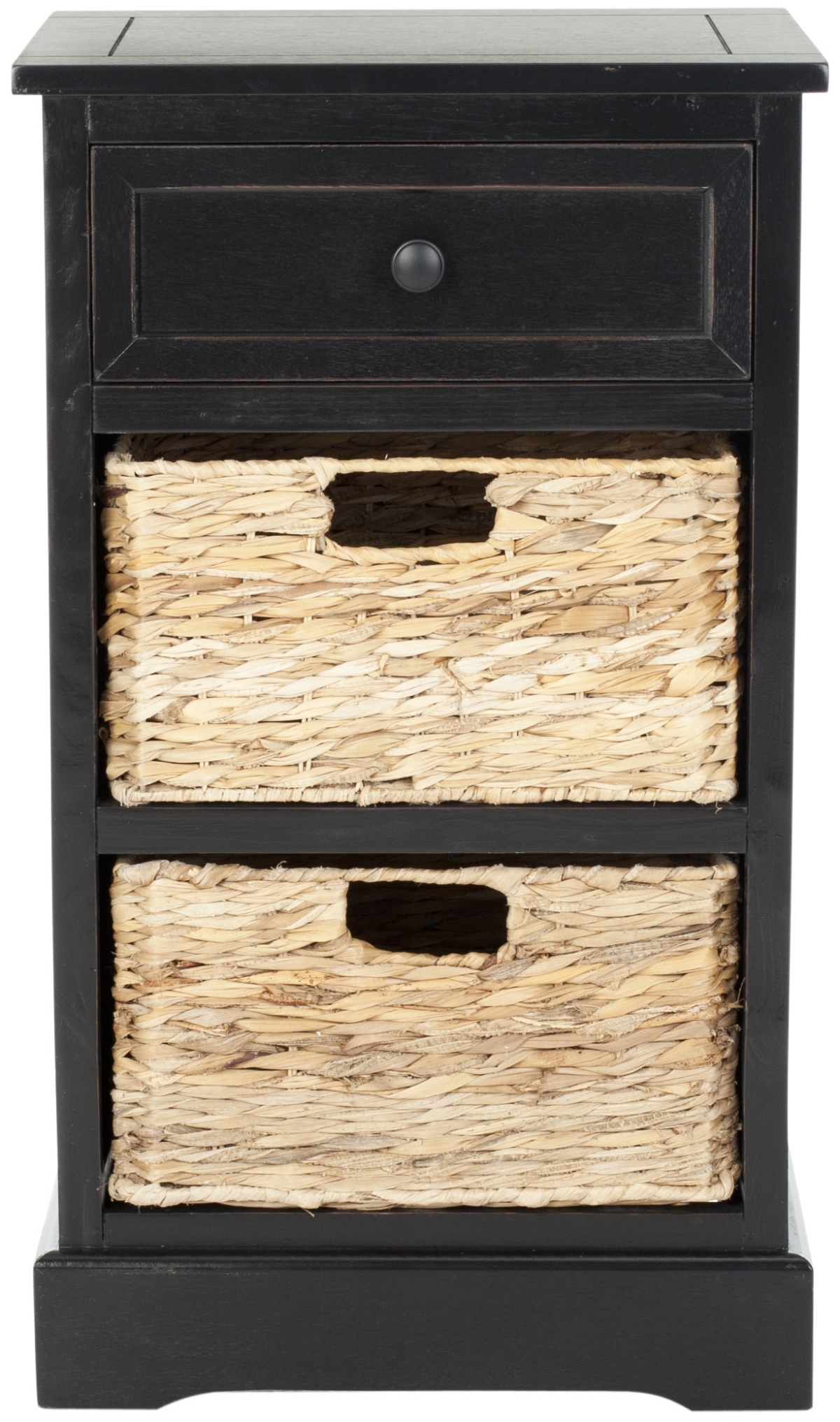 Carrie Side Table - Distressed Black - Safavieh - Image 0