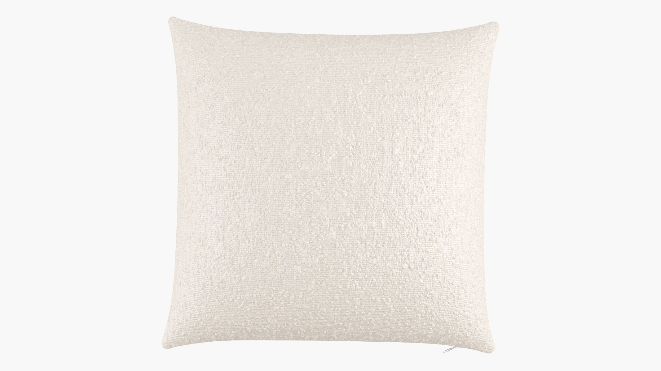 Throw Pillow 22", Snow Bouclé, 22" x 22" - Image 0