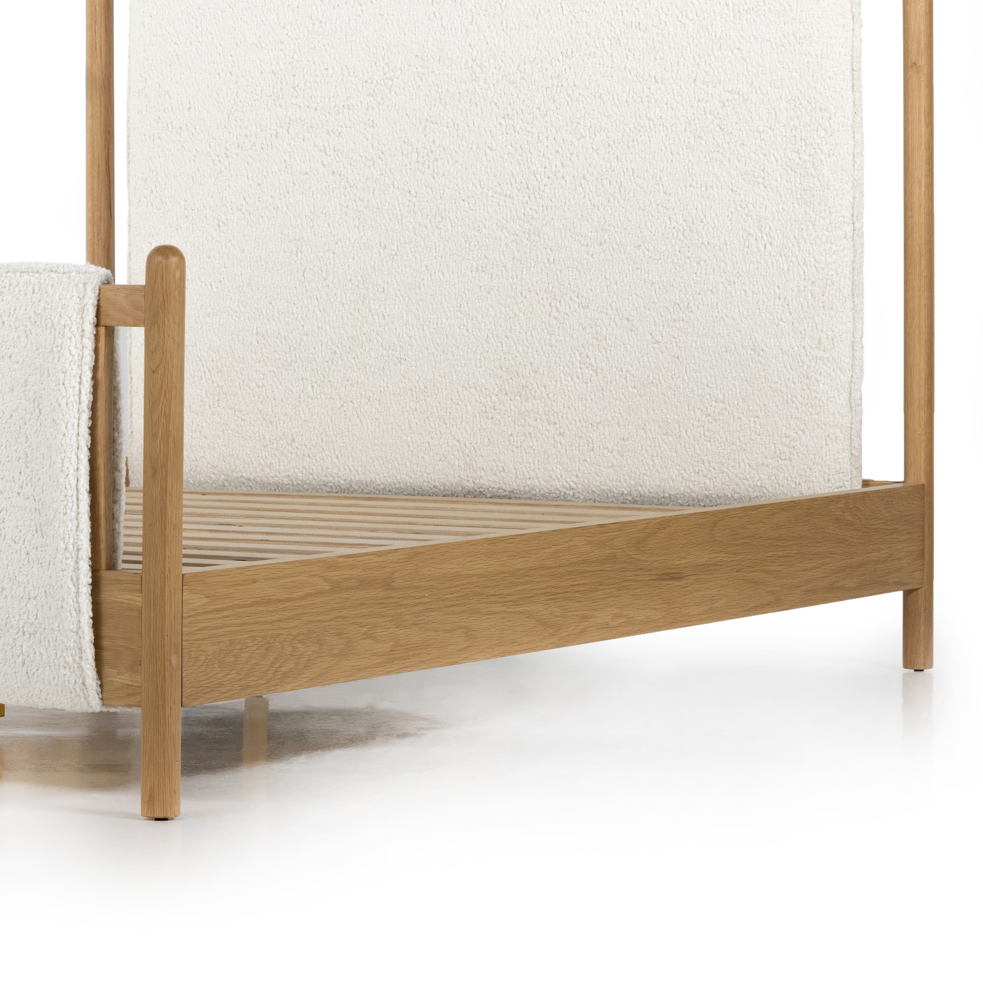 Bowen Bed-Sheepskin Natural-King - Image 3