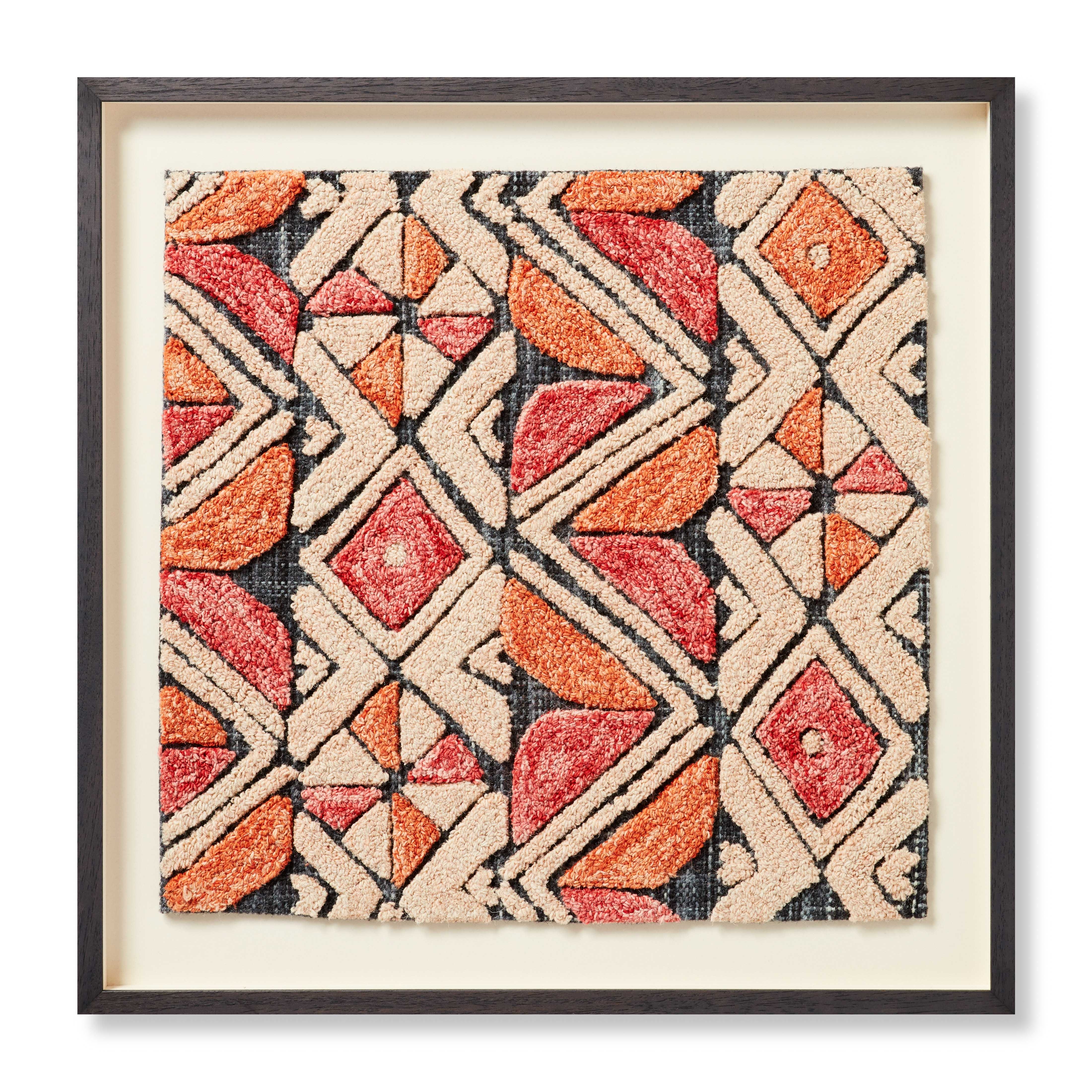 Loloi Kojo Blue / Orange 2'-4" x 2'-4" Wall Art - Image 0