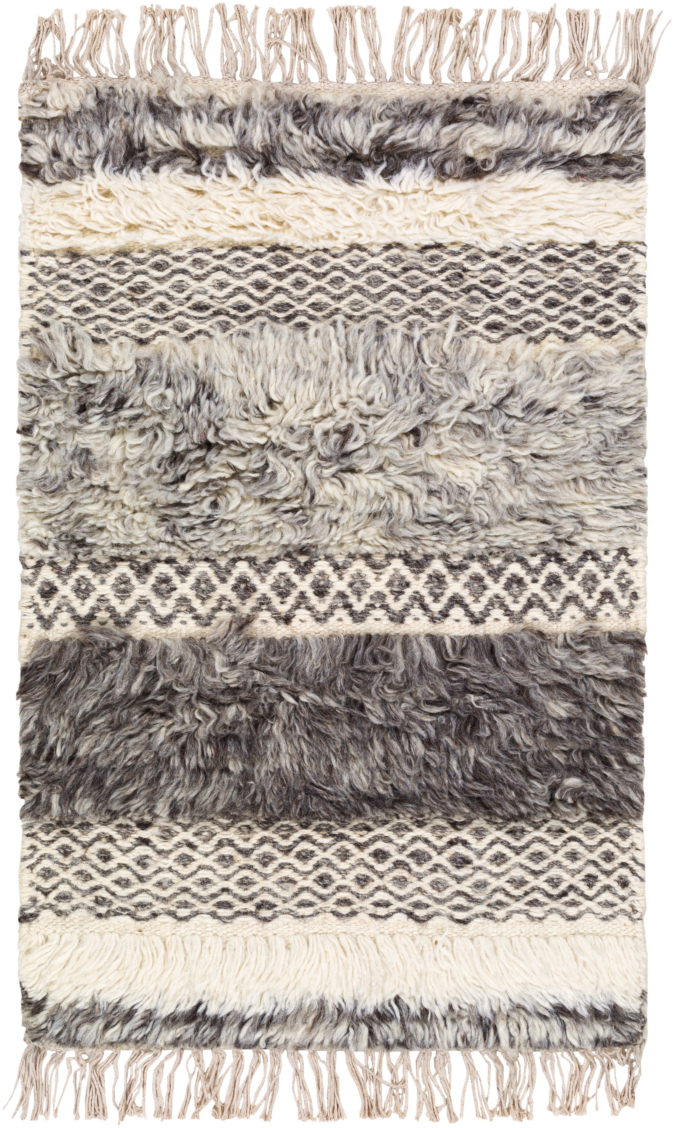 Tulum Beige Indoor 2' x 3' Handmade Rug - Image 0