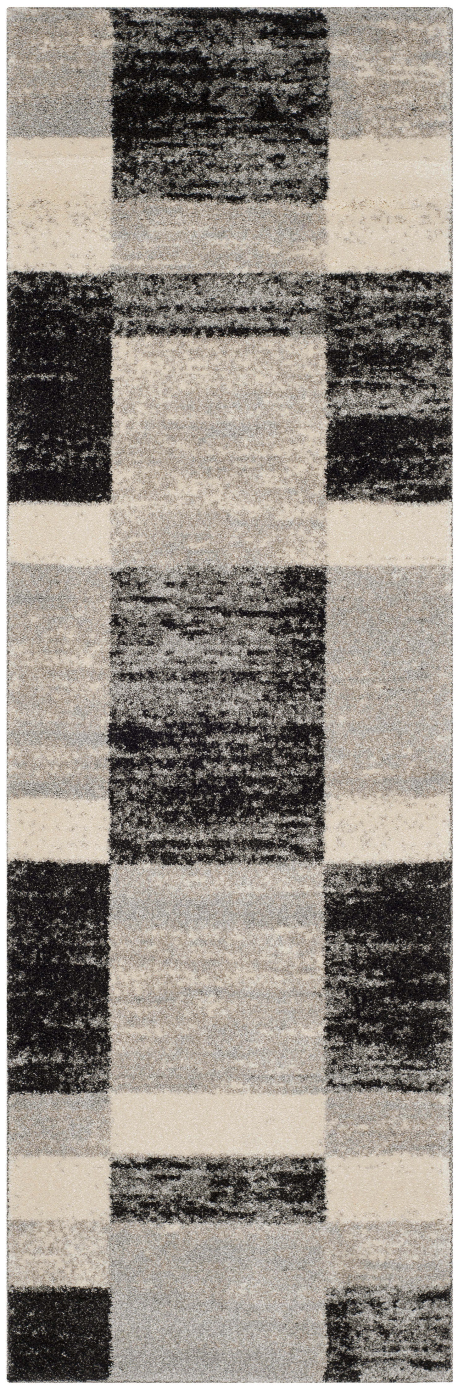 Arlo Home Woven Area Rug, RET2692-9079, Black/Light Grey,  2' 3" X 9' - Image 0