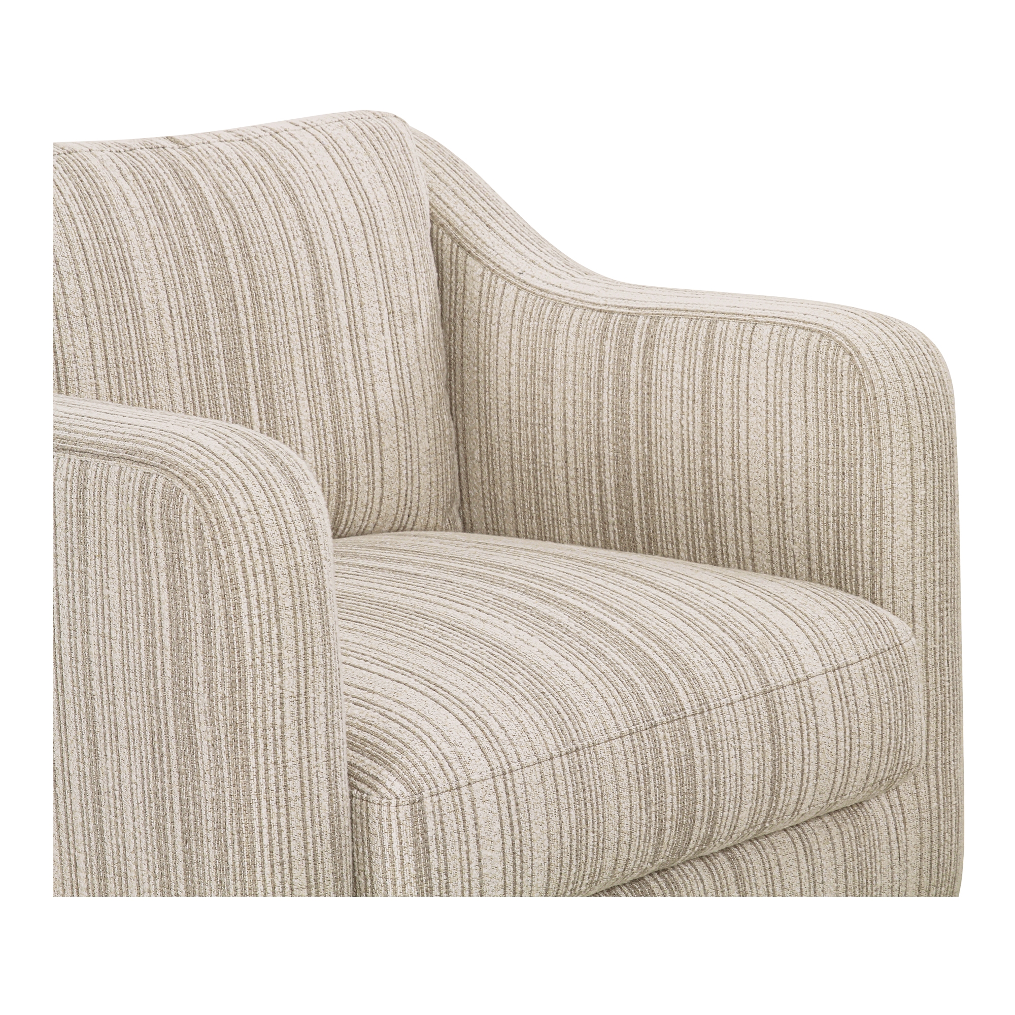 Hewitt Accent Chair Beige Stripe - Image 5