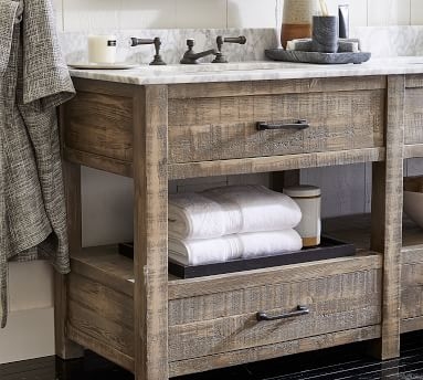 Cinder Gray Paulsen 63" Reclaimed Wood Double Sink Vanity - Image 5