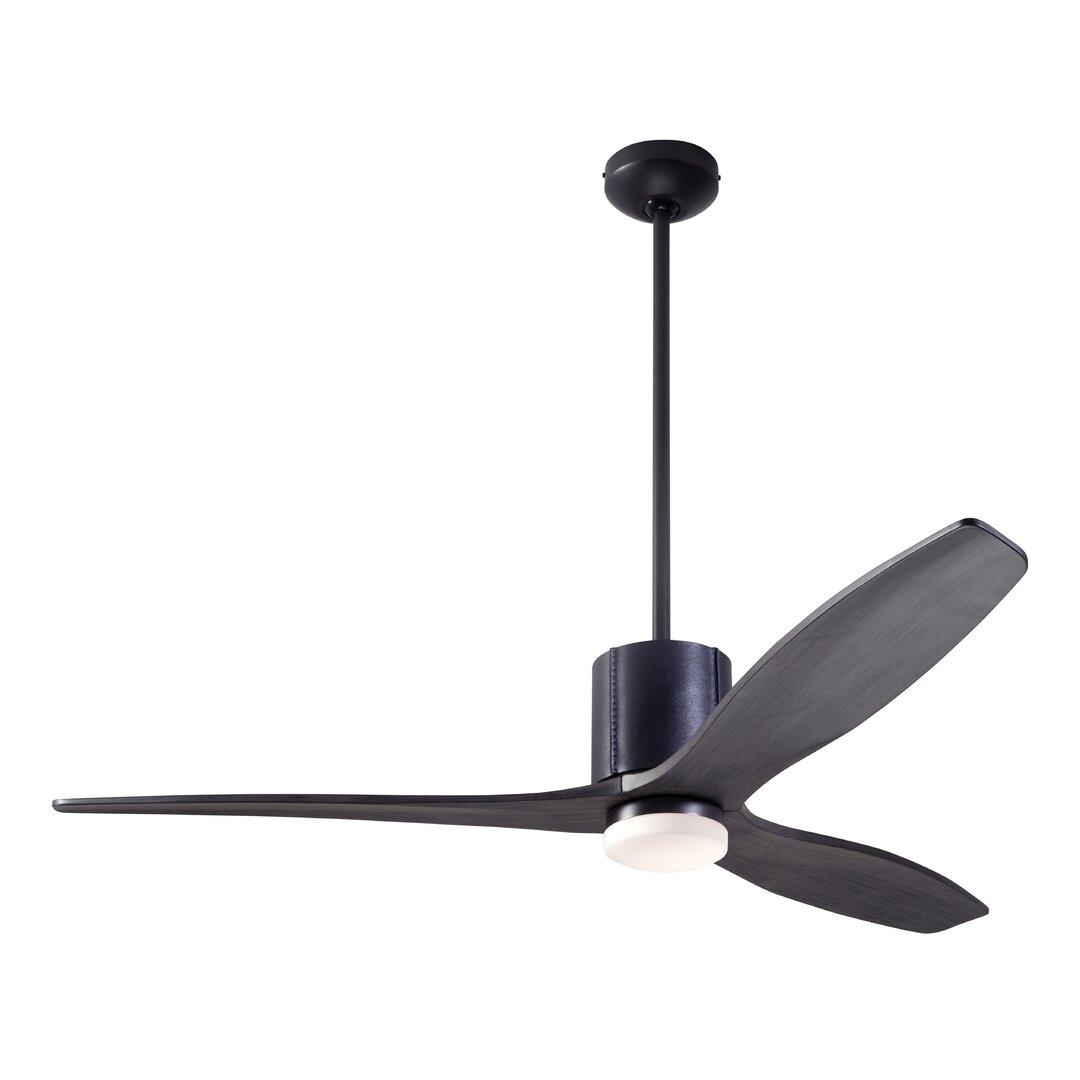 Modern Fan Company 54"" LeatherLuxe DC Ceiling Fan with LED Light - Image 0