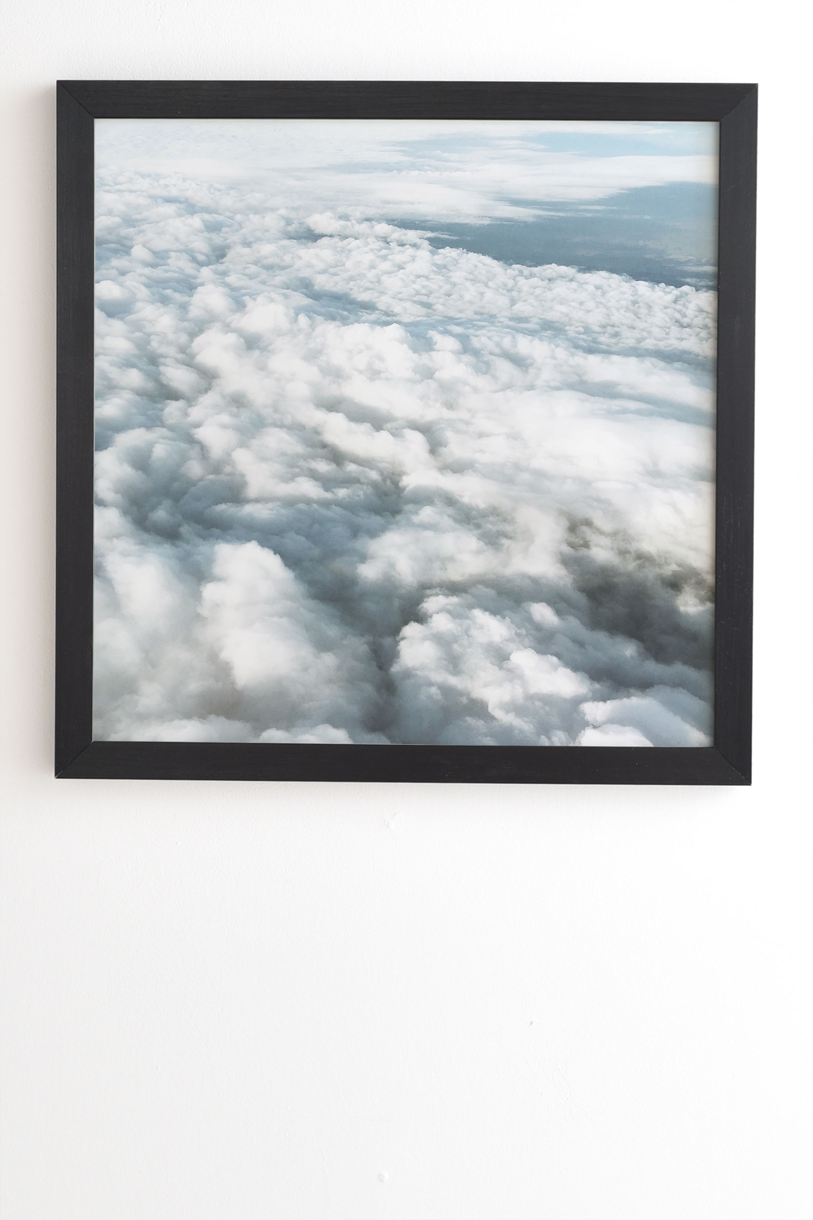 The Clouds Below by Cassia Beck - Framed Wall Art Basic Black 19" x 22.4" - Image 1